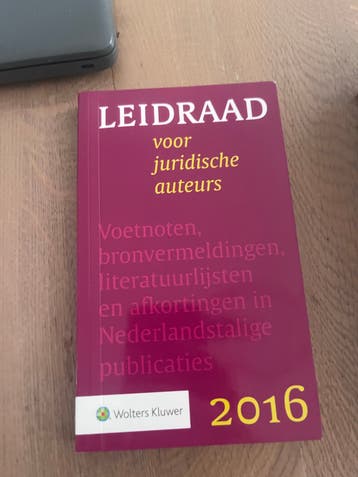 Leidraad voor juridische auteurs 2016 - Wolters Kluwer