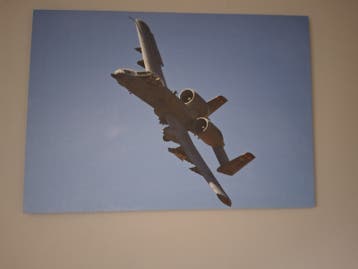 Straaljager op canvas doek in houten frame 100x70 cm
