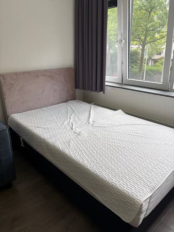 ZSM ophalen twijfelaarbed (120x200cm) met hoofdbord