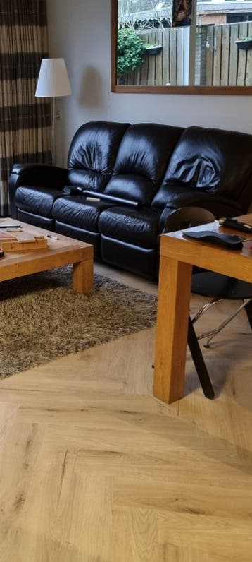 Salontafel en eettafel blank eiken - Gratis af te halen