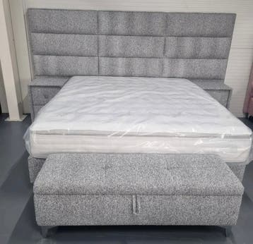 Luxe Boxspringbed met Toppers en Matrassen in Diverse Maten