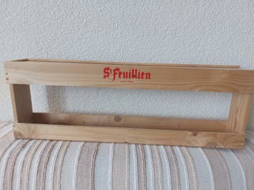 Houten krat St-Feuillien bier - Decoratief