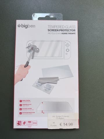 Bigben Tempered Glass Screen Protector voor Nintendo Switch