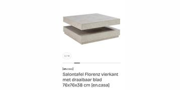 Beton look salontafel