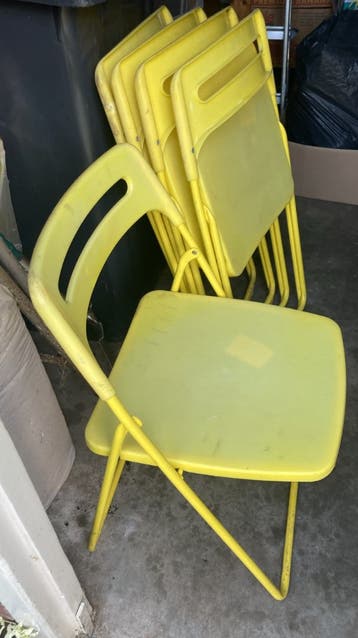 5 klapstoelen