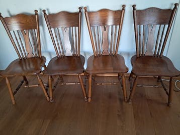 Eetkamerstoelen 4x