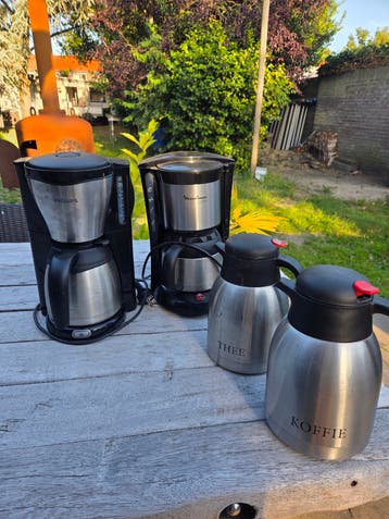 Philips en Moulinex Koffiezetapparaten met Thermoskannen