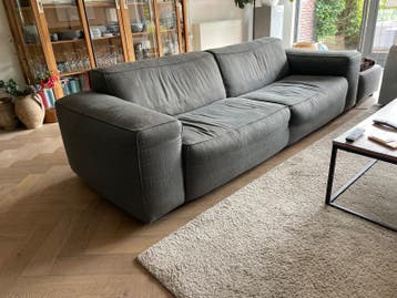 Grote grijze bank - 255 cm breed