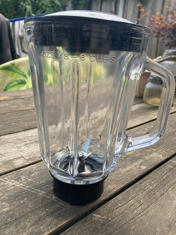 Philips Blender-accessoire: Glazen kan met mes en deksel