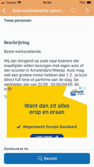 Advertenties niet leesbaar door reclame
