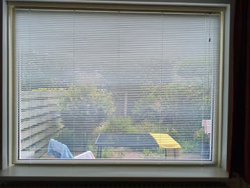 Witte luxaflex voor raam B210 cm. H 150 cm 210x150