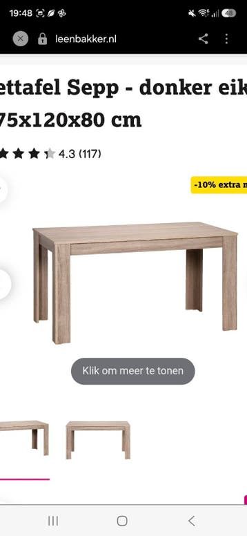 Gratis eettafel!