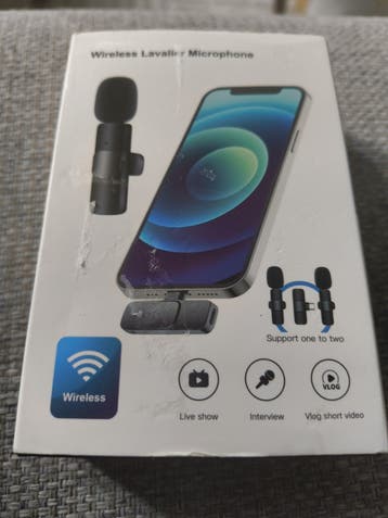 Draadloze Lavalier Microfoon Set voor Telefoon