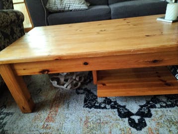 Salontafel grenen