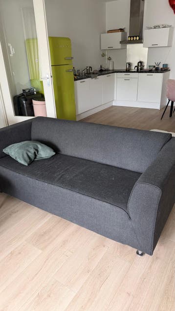 Heel stevige goede bankstel met hocker GRATIS