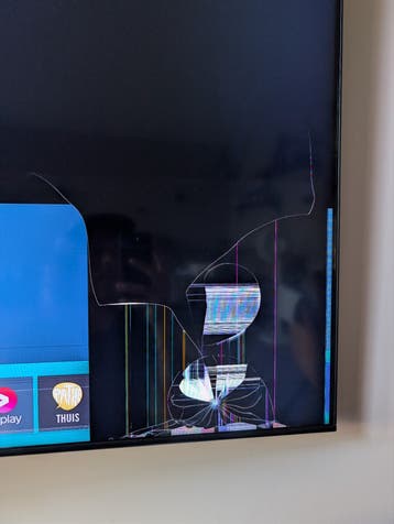 Samsung Smart TV met gebroken scherm - voor onderdelen