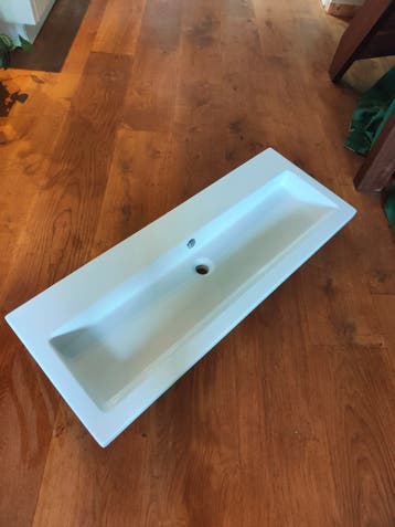Witte wasbak voor badkamermeubel - Nieuw in doos