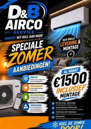 D&B Airco Service: Speciale Zomeraanbiedingen!