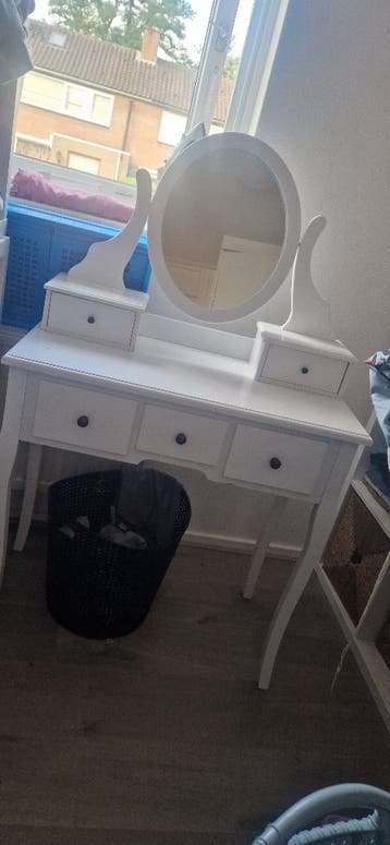 Kaptafel met spiegel