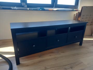 IKEA Hemnes TV-meubel met lades - Zwart/Bruin
