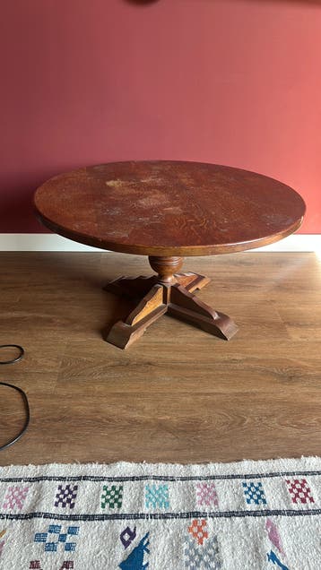 Massief houten salon tafel