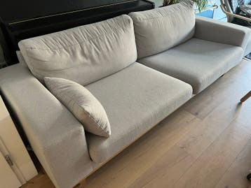 Gratis dit weekend: NOUS torino 3 zitsbank met hocker grijs