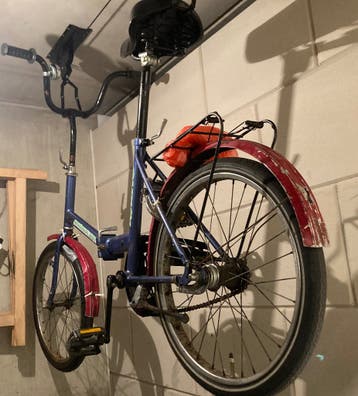 Gratis vouwfiets, heeft wat werk nodig