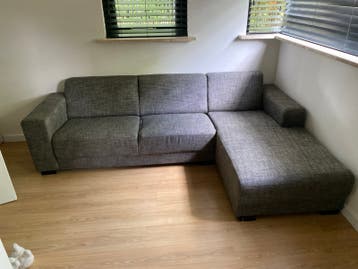 Grijze hoekbank 260x160 cm - Comfortabel en stijlvol