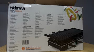 Tristar gourmetset/raclette voor 8 personen - gratis af te h