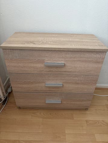 Ladenkast met 3 lades - Houtlook