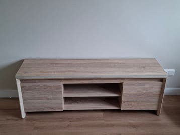 TV-meubel / Dressoir - 138x38x48 cm - Licht houtkleur