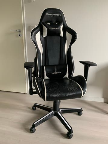 DXRacer Gaming Bureaustoel - Zwart/Wit