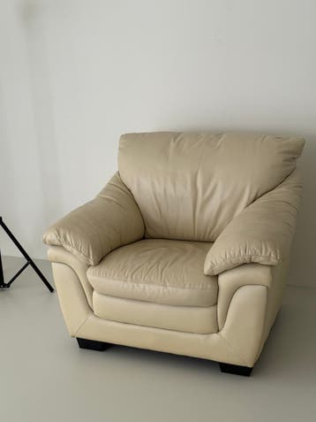 Beige fauteuil - Comfortabele en vintage stoel