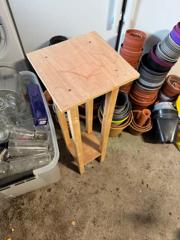 Gratis plantentafel - moet nog geverfd worden