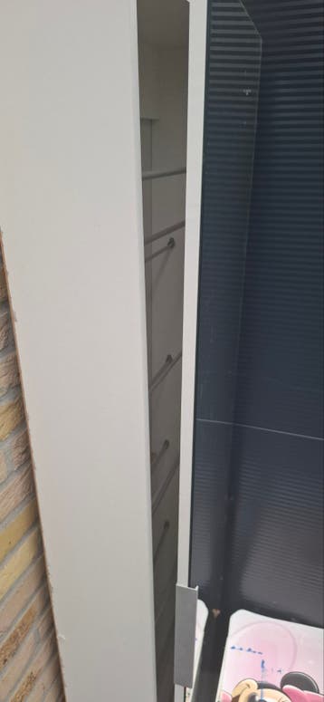 Schoenenkast met spiegeldeur - ca. 180x60x20 cm