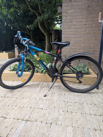 Btwin Rockrider 300 Mountainbike - Blauw/Zwart