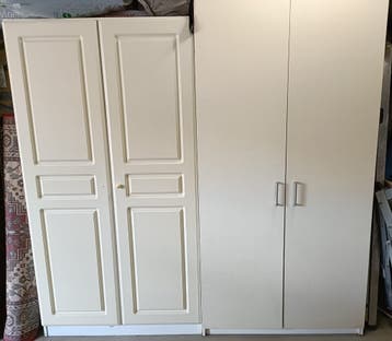 gratis 2 opbergkasten met legplanken