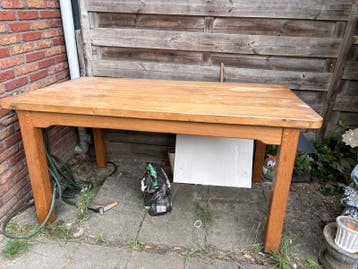 Massief eiken houten tafel