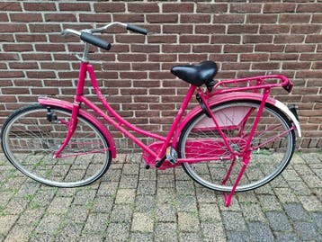 Roze damesfiets