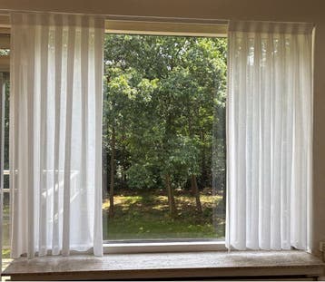 GRATIS glasgordijnen B60xL165cm