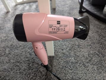 Roze Reisföhn / Haardroger (1600W) – Inklapbaar & Compact!