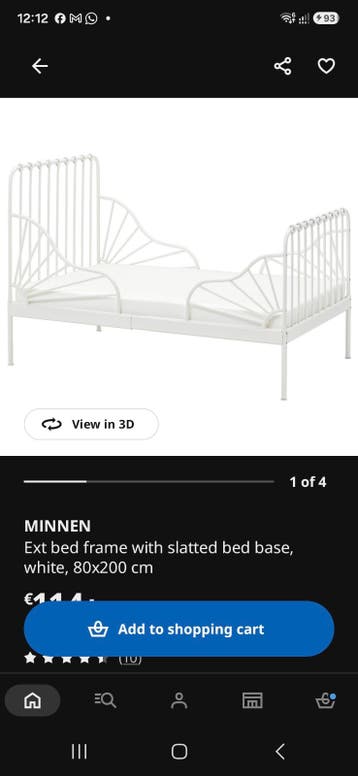 Gratis eenpersoonsbed 80x200 - IKEA MINNEN