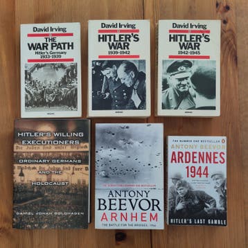 Set van 6 boeken over Hitler / WO II