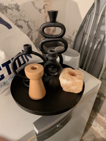 Kaarsen standaards met plateau