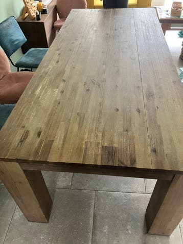 Rechthoekige eettafel 2,25 x 1