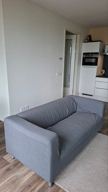 Ikea KLIPPAN bank met grijze hoes - gratis af te halen