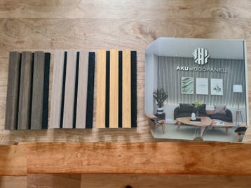 Gratis - Akuwoodpanel Kleurstalen - 3-zijdig fineer