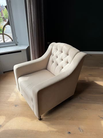 Gratis stoel fauteuil beige