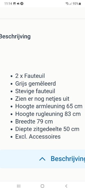 GRATIS 2X FAUTEUIL  STOEL