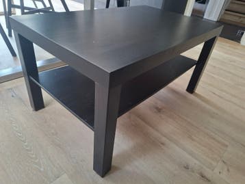 Zwarte Salontafel met Opbergplank